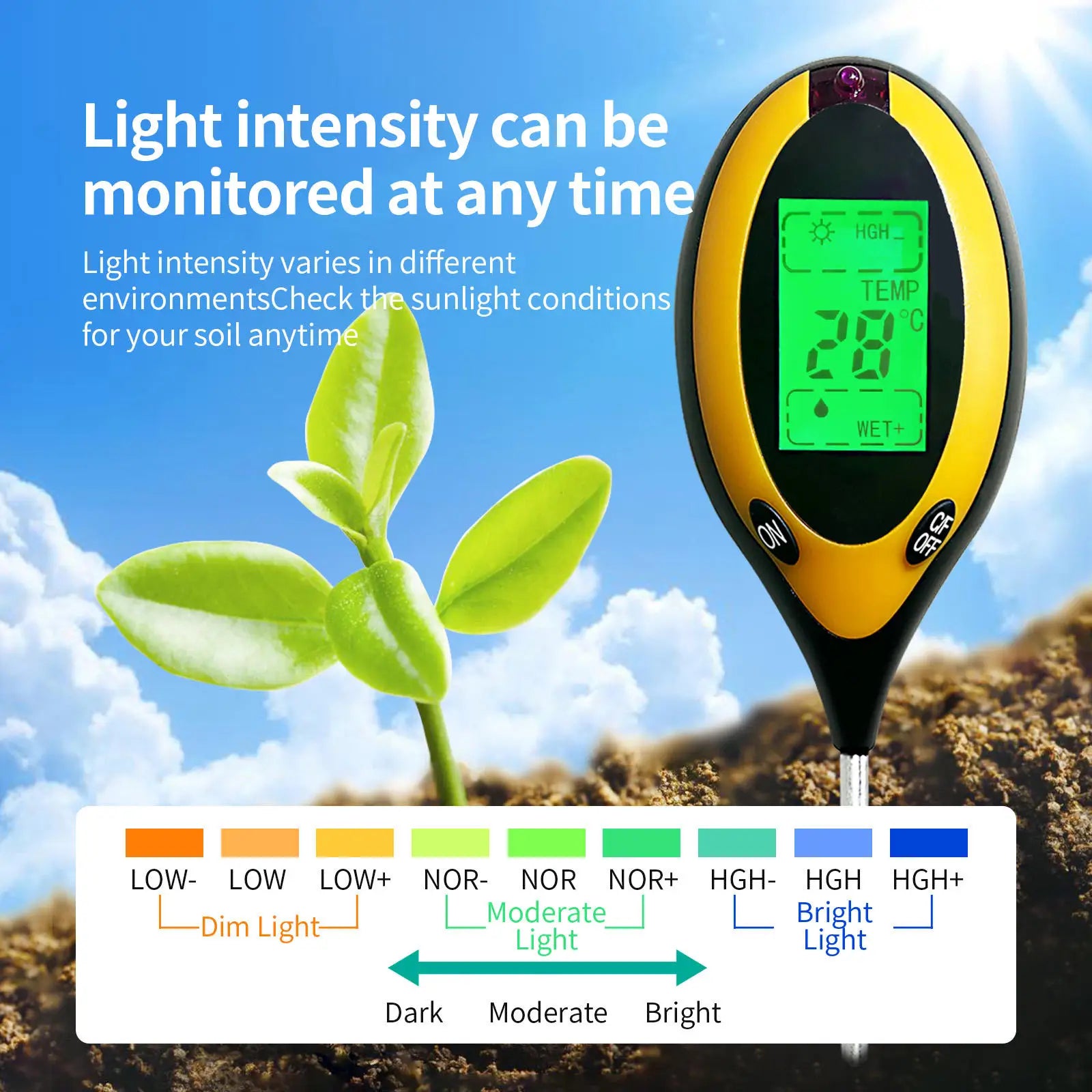 EverNest PlantSense™ 4-in-1 Soil Tester